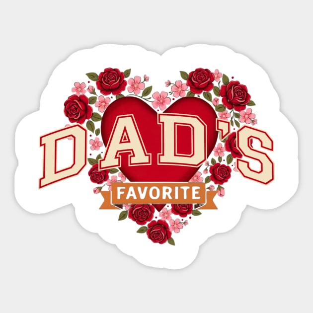 Dad's Favorite Father's Day Gift Sticker by ArtistTee ⭐⭐⭐⭐⭐